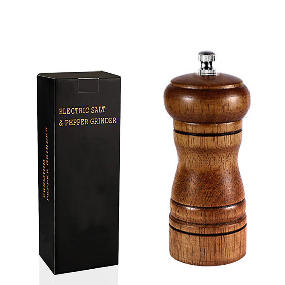 pepper grinder mill 8 inch hand wooden spice salt and pepper grinder set Solid Wood Body Pepper Mill Wooden Salt