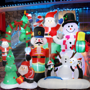 Source Factory Customization Hundreds Of Santa Claus Christmas Inflatable Decoration For Outdoor Indoor