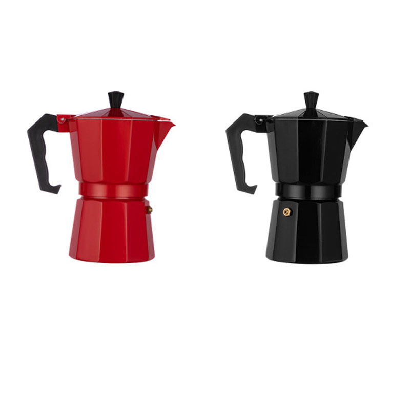 Wholesale Modern Italian Aluminum 1 Cup 2 Cups To 12 Cups Moka Pot Coffee Maker Stove-Top Mokapot