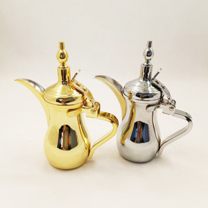 Silver Gold Colors Teapots Stainless Steel Water Kettle Hotel Tea Pot with Filter Hotel Coffee Pot Restaurant Tea Kettle