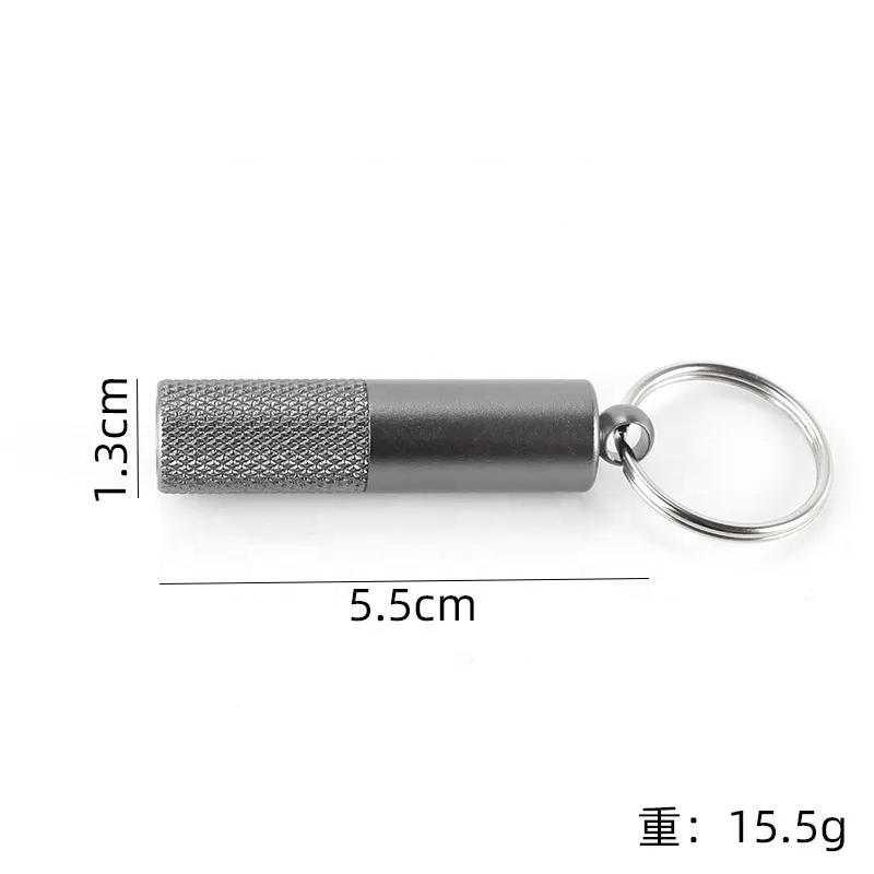 Popular Design Metal Stainless Steel Blade Sharp Rolling Cigar Hole Cigar Punch Cutter With Keychain Ring