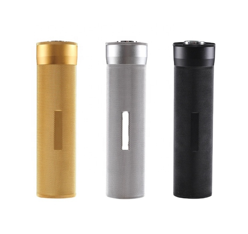 Hot Selling Wholesale Metal Aluminum Travel Cigar Case Humidor Packaging Tubes With Hygrometer Accept Custom Logo