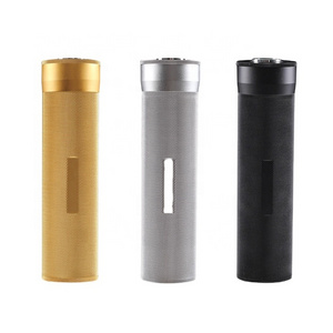 Hot Selling Wholesale Metal Aluminum Travel Cigar Case Humidor Packaging Tubes With Hygrometer Accept Custom Logo