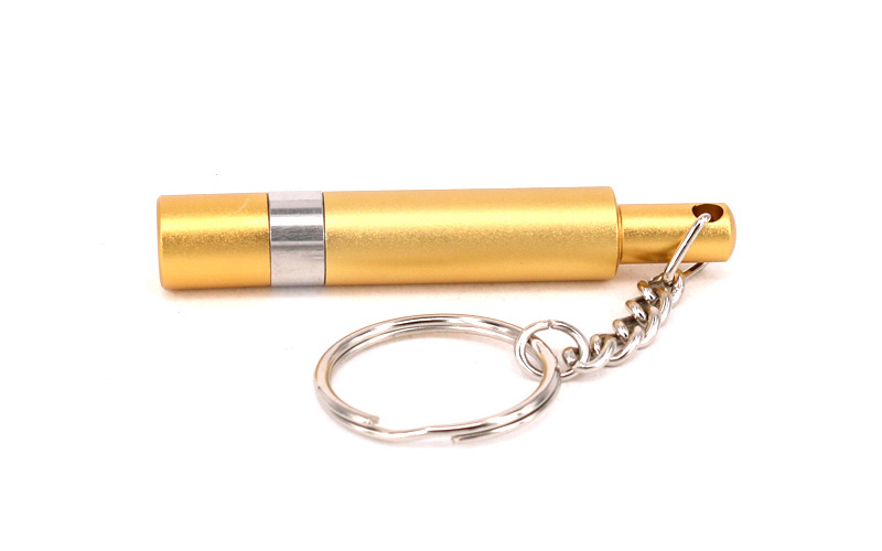 Hot Selling Aluminum Cigar Accessory Cigar Punch Pocket Chain Clip Portable Cigar Punch Knife With Key Ring