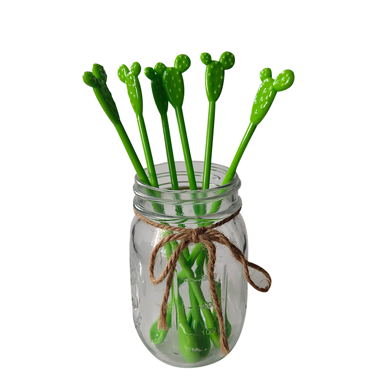 Cactus Stirrer Spoon Plastic Swizzle Flamingo Wine Stirrers Sticks Coffee Mixer Milk Tea Stirrer Spoon