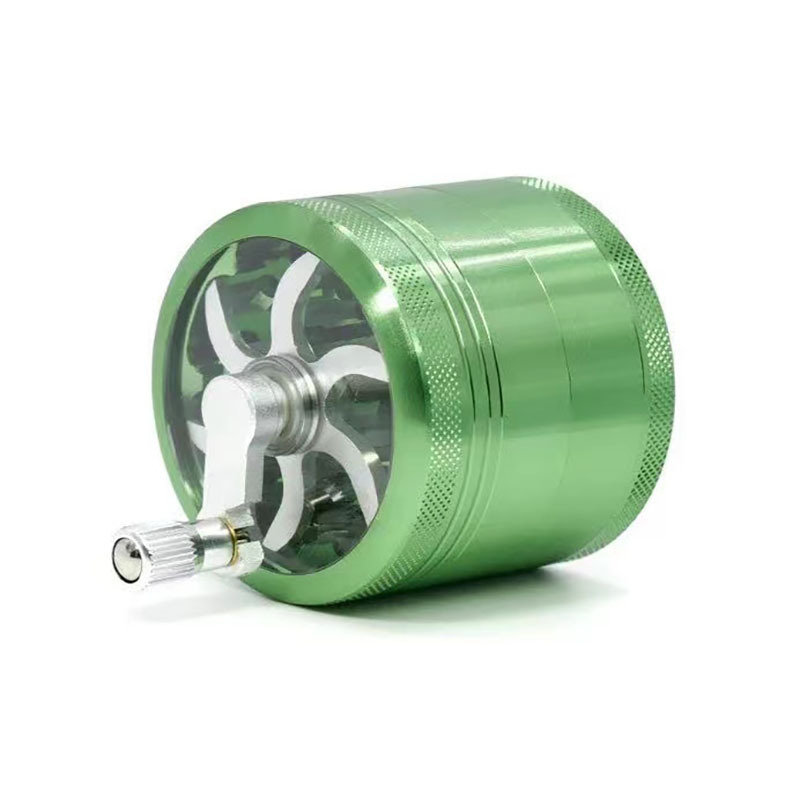 Hand Crank Aluminum alloy 55MM Herb Grinder Grinder Whorl Style Metal Herb Crusher Smoking Accessories herb mill