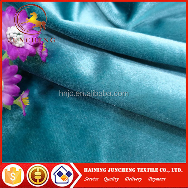 Glossy and silk heavier weight manufacturer satin velvet curtain fabric and curtain