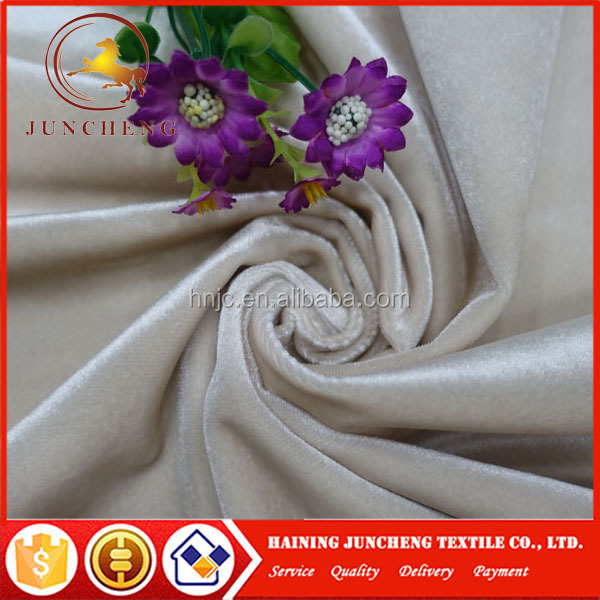 Glossy and silk heavier weight manufacturer satin velvet curtain fabric and curtain