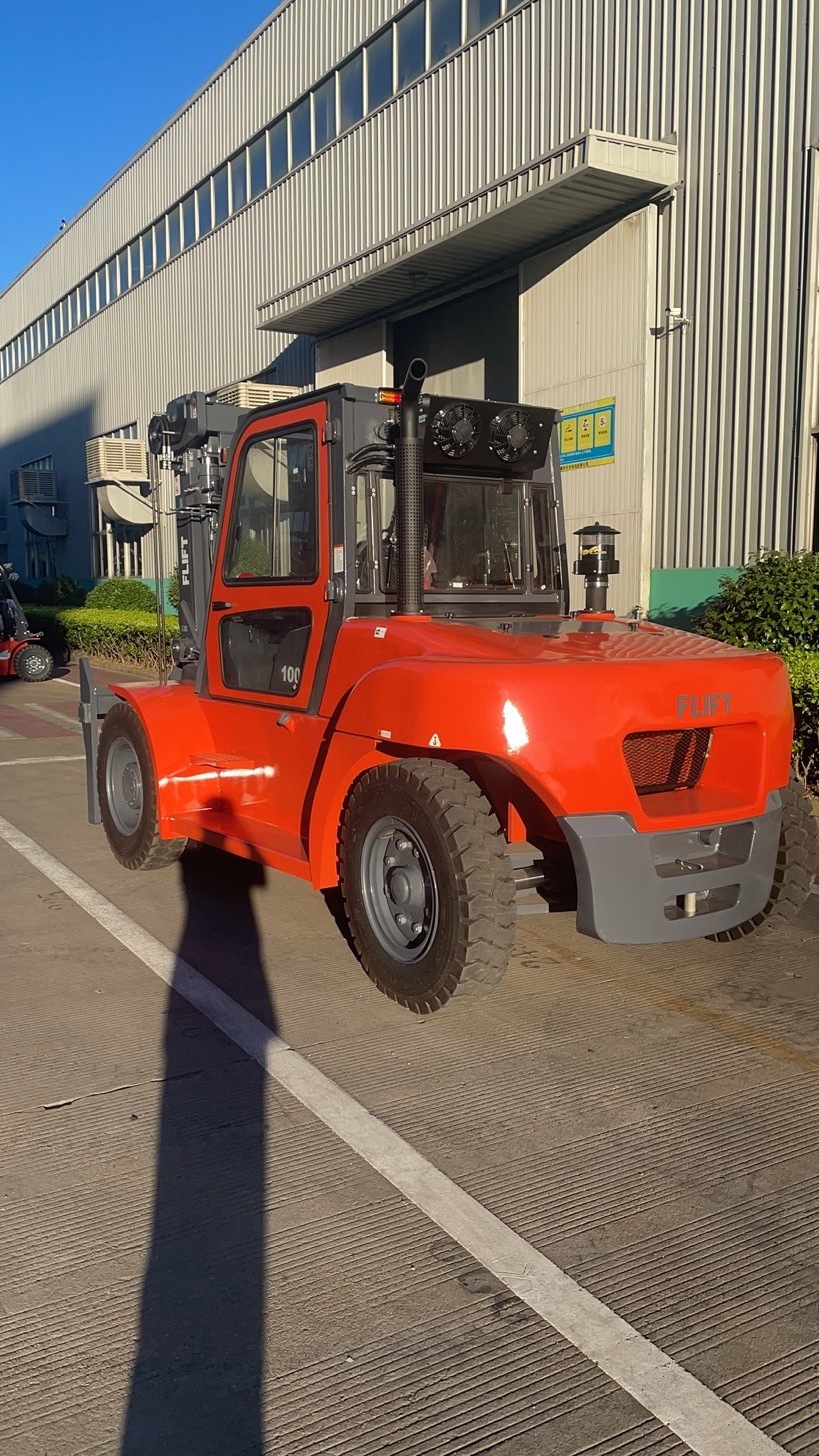 10ton 12ton heavy duty diesel forklift with duplex 3meter mast and fork positioner