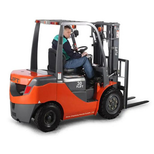 China supplier 3 ton internal combustion balance diesel forklift high ground clearance solid tire good price