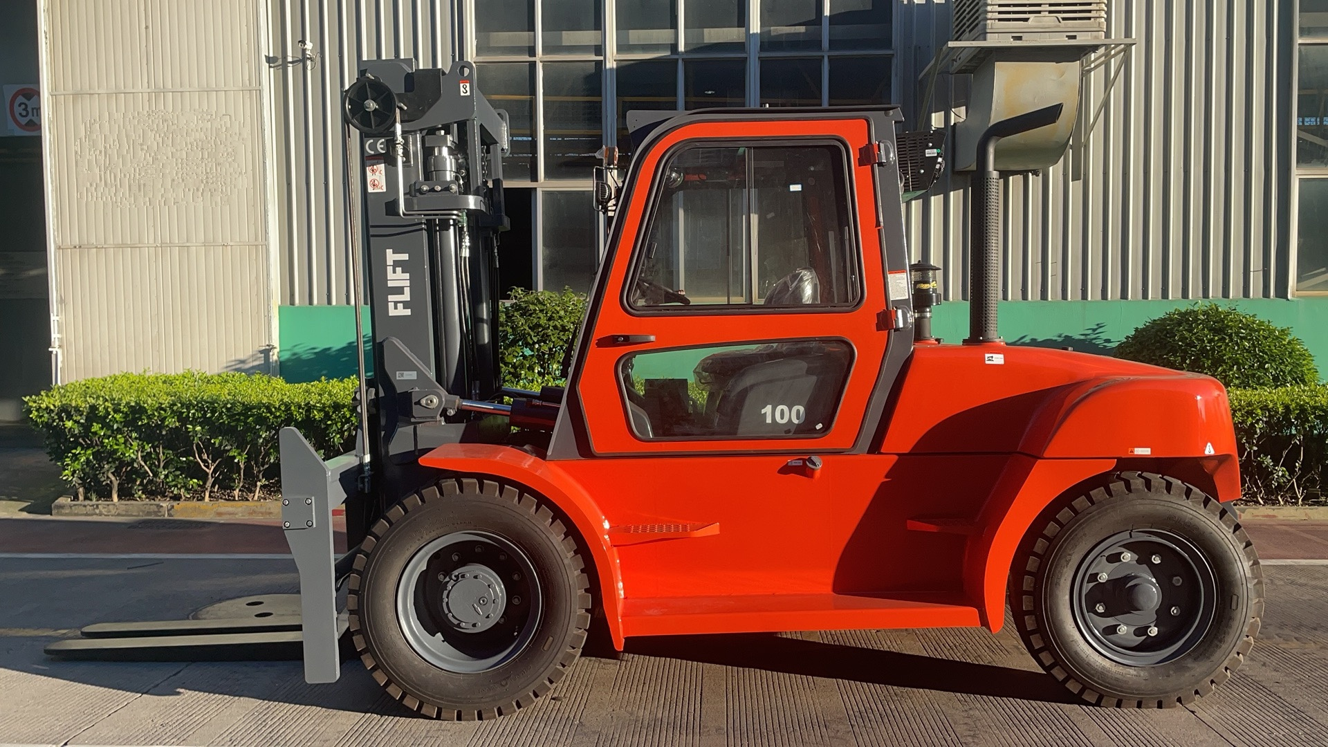 10ton 12ton heavy duty diesel forklift with duplex 3meter mast and fork positioner