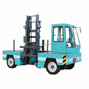 China FLIFT 6 Ton Lithium battery Electric Side Loader Forklift with 4M 5M 6M Lifting Height Pneumatic Tire 1220 mm Fork Length