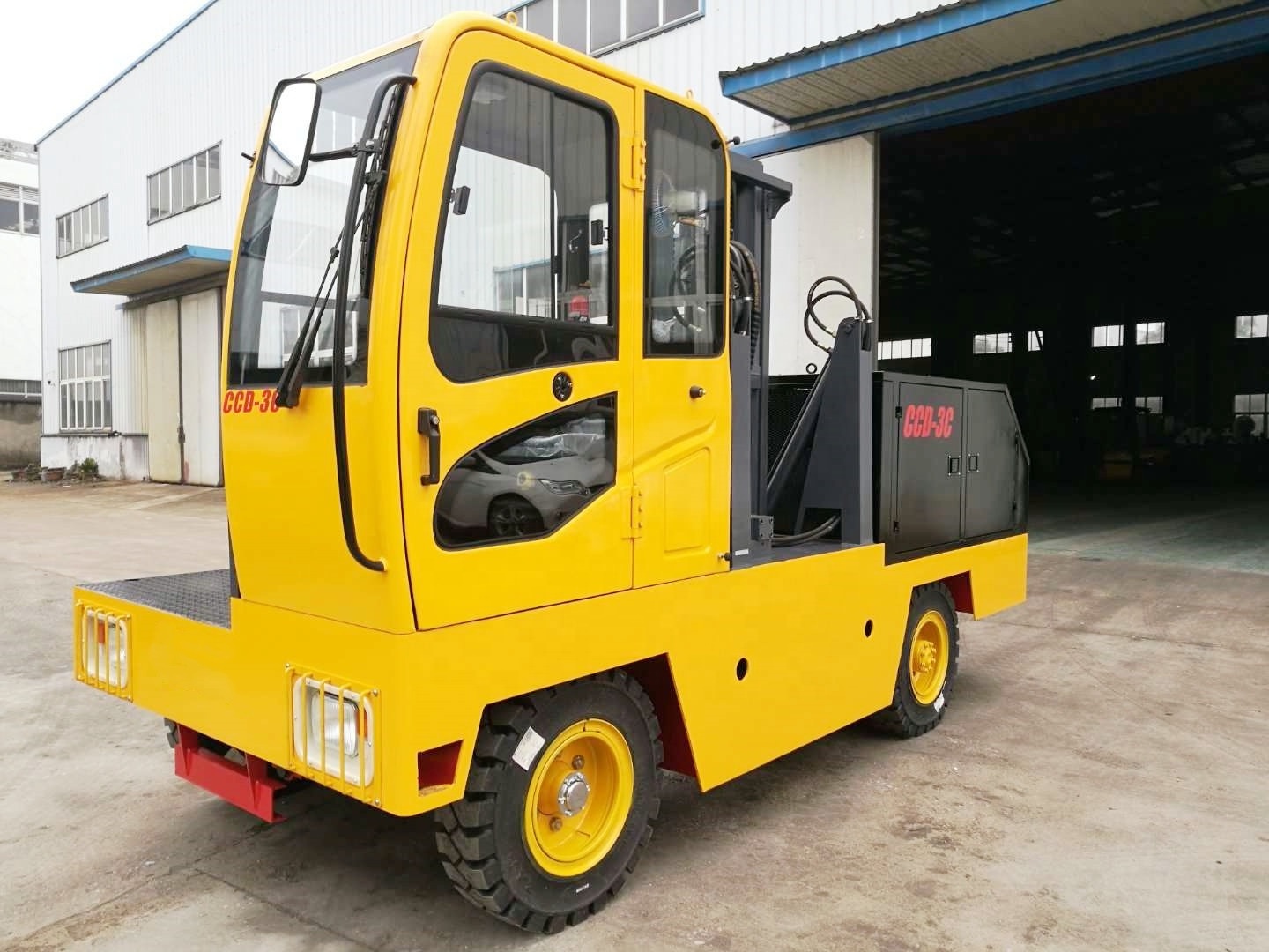 China manufacturer FLIFT 7 ton electric side loader forklift with li-ion battery 7m lifting height factory price for sale