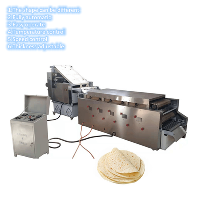 Electric oven plat pita bread line Armenian Lavash Chapati Tortilla Production Machine