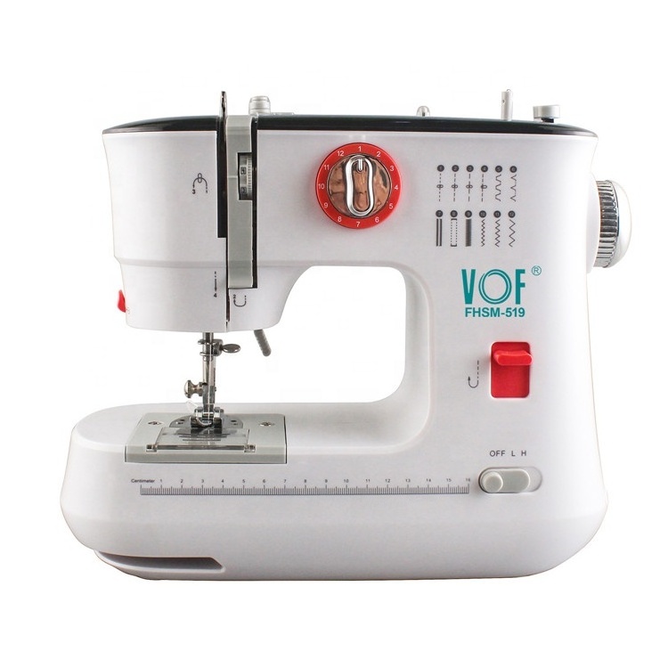 JH-519 Newly portable t-shirt leather electric home use sewing machine can change presser foot