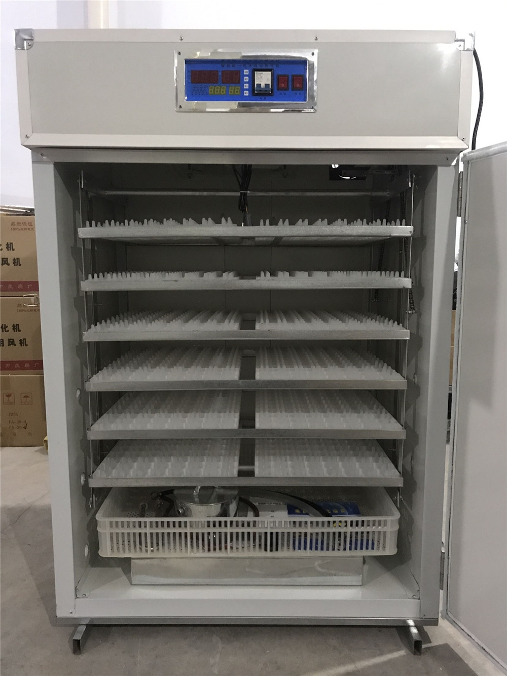 Commercial chickens fully automatic incubator for hatching eggs