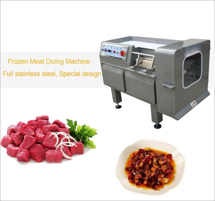 Duck legs cube dicing chicken cutting machine bone saw cutter frozen meat