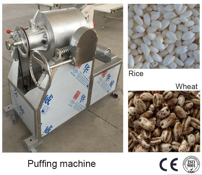 Professional Candied Puff Ball Forming Puffed Rice Snack Food Making Machine