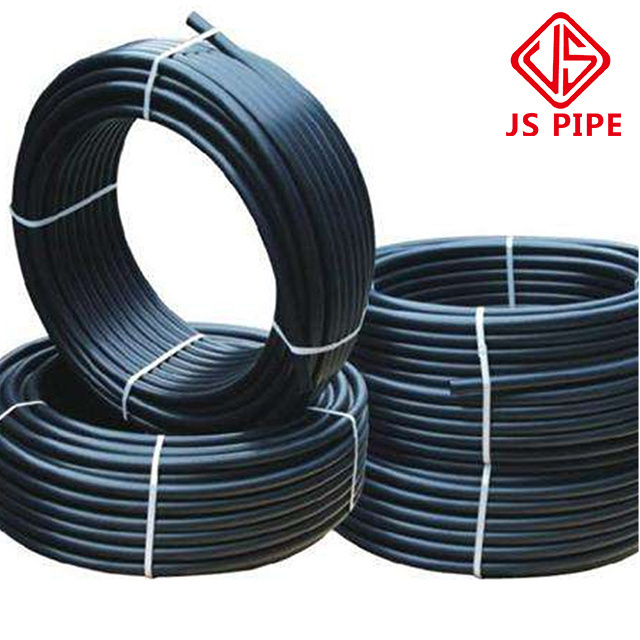 Pe100 20-63mm PN16 black plastic tube roll garden irrigation  hose hdpe pipe