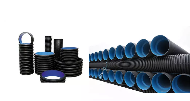 JS SN4 SN8 SN16 18 inch HDPE double wall corrugated PE drainage pipe dwc hdpe plastic culvert pipe