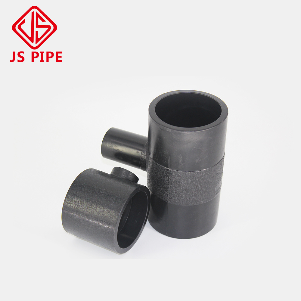 20-500mm HDPE Pipe Compression Fittings 4 Way Tee Pipe Fittings Cross for Water Supply