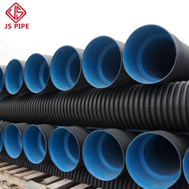 black plastic culvert corrugated storm drain pipe plastic pipe