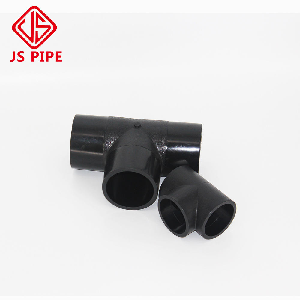 20-500mm HDPE Pipe Compression Fittings 4 Way Tee Pipe Fittings Cross for Water Supply