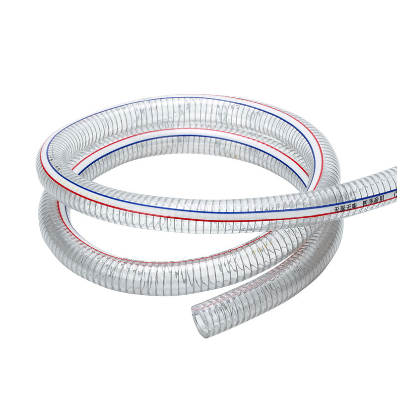 Transparent PVC Steel Wire Water Industrial Discharge Hose