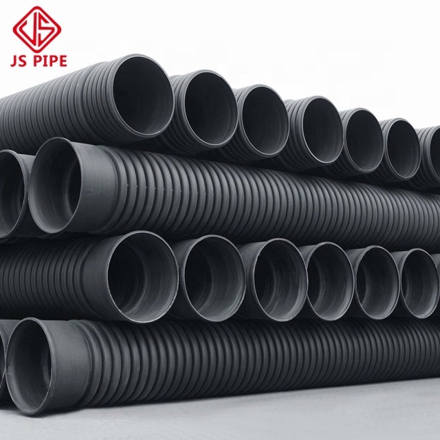 Hdpe Double Wall Corrugated Pe Pipe 48 36 Inch 30 Inch 24 Inch 20 Inch Large Diameter Culvert Pipes For Drain