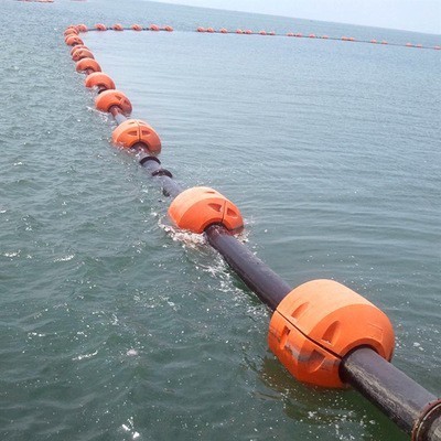 Sewer rubber hose dredging tools spring hdpe dredge pipe float plastic floater for dredging