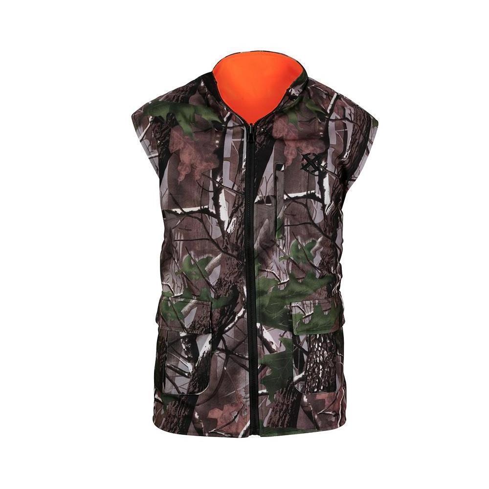 Shooting Waistcoat Orange Blaze Camouflage Hunting Vest Realtree Reversible Insulated Hunting Vest