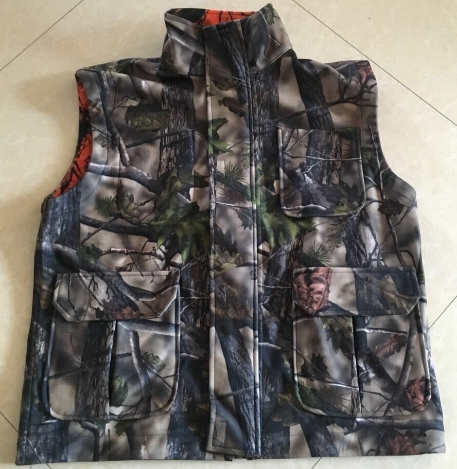 Shooting Waistcoat Orange Blaze Camouflage Hunting Vest Realtree Reversible Insulated Hunting Vest