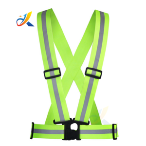 factory price reflective safety belt high elastic running belt adjustable bike vest