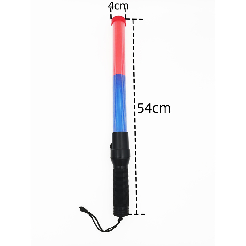 54cm Length LED Warning Lamp Traffic Signal Baton Handheld Plastic Led Flashing Light Flashing Guide Wand