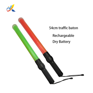 54cm Waterproof portable led flashing traffic warning baton light rechargeable traffic baton