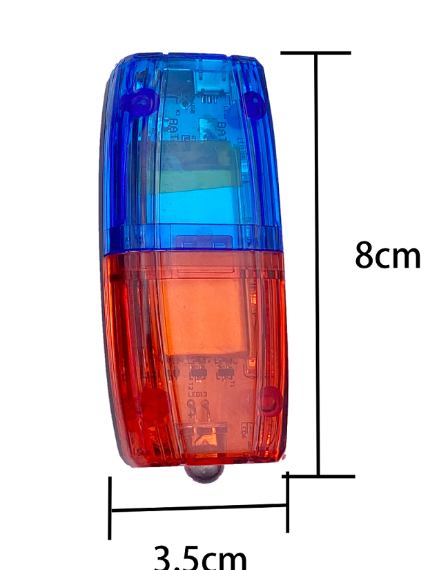 New Design Led Flashing Red Blue Rechargeable Shoulder Lamp LED Safety Shoulder Light