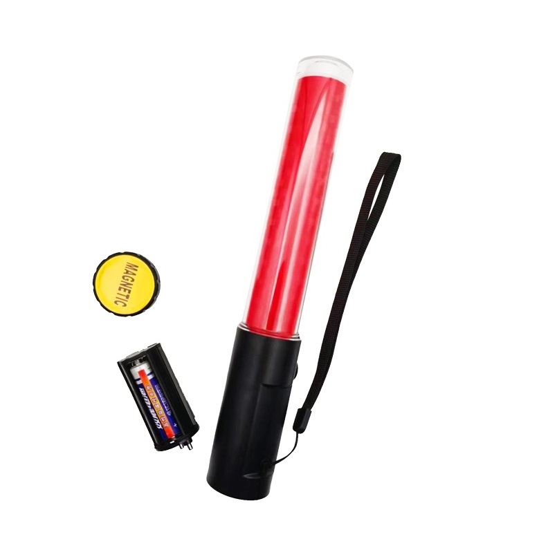 Plastic led wand warning torch light led traffic baton