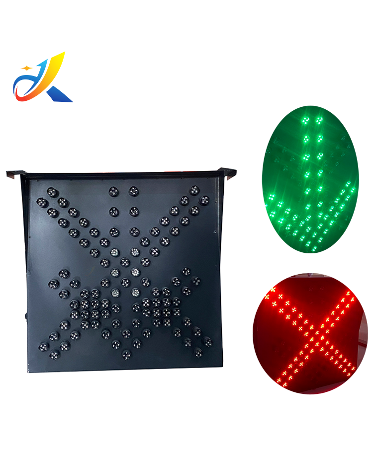 600mm Road Safety Red Cross and Green Arrow LED Traffic Signal Light