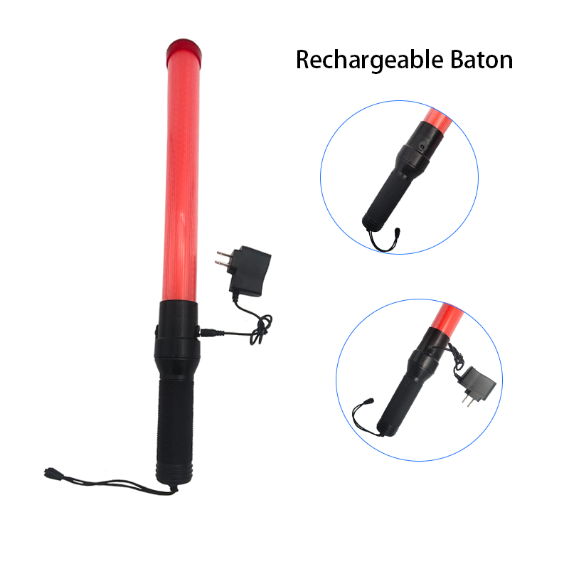 54cm High Brightness Waterproof Portable Led Traffic Wand Traffic Baton