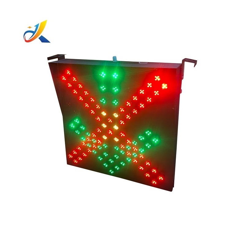 600mm Road Safety Red Cross and Green Arrow LED Traffic Signal Light