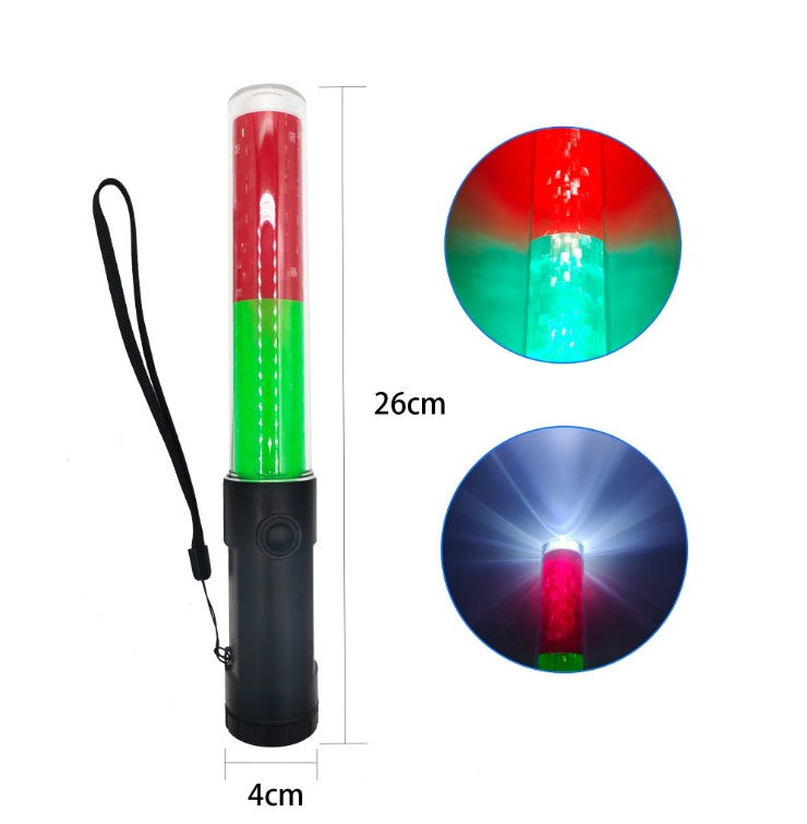 Plastic led wand warning torch light led traffic baton