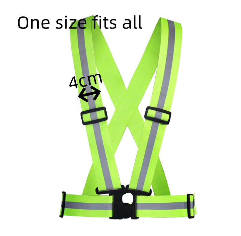 factory price reflective safety belt high elastic running belt adjustable bike vest