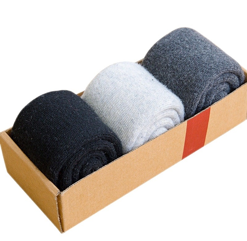 custom thermal socks men merino wool fuzzy winter woolen socks thick stocks beautiful package socks