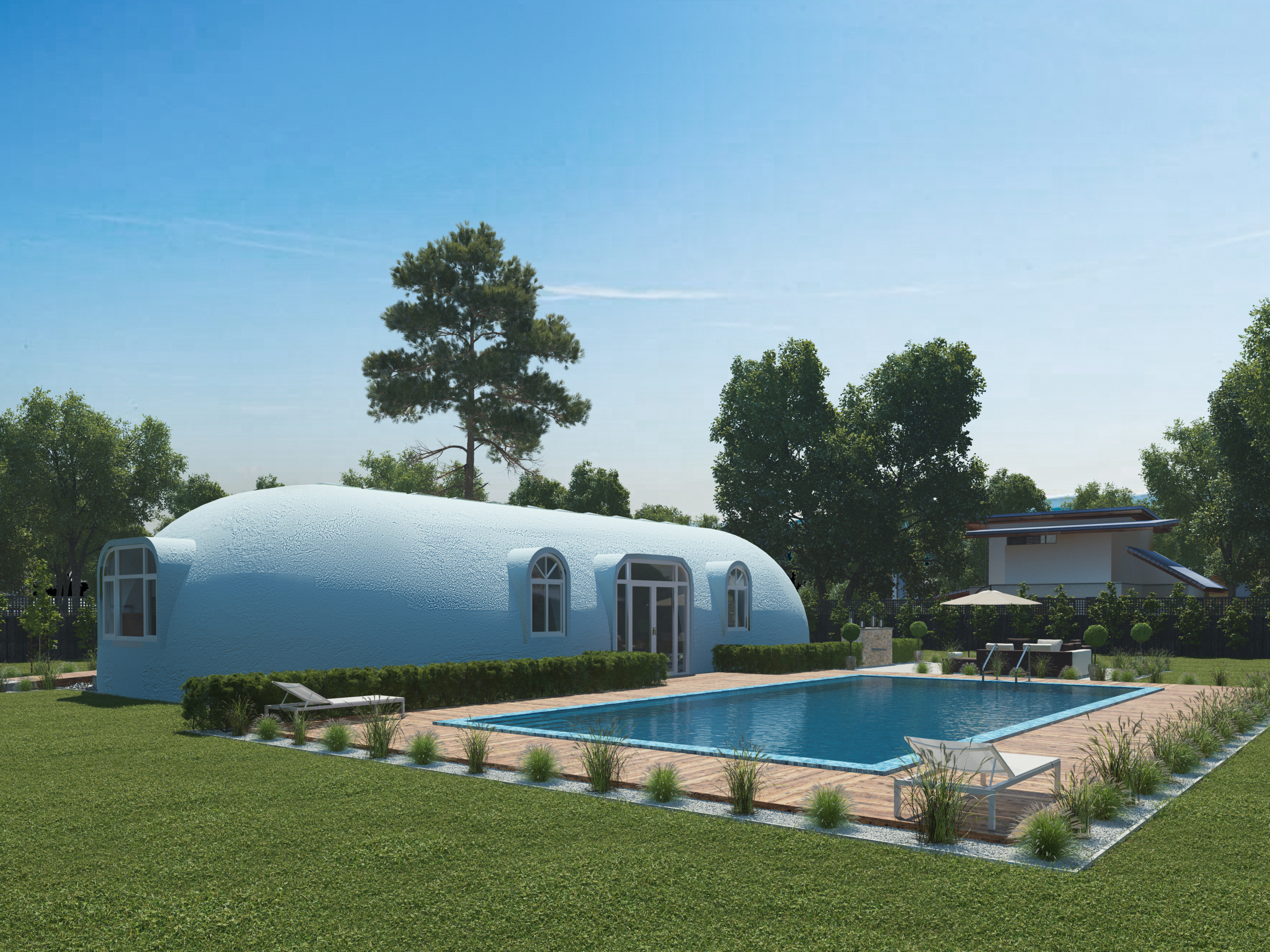 Warm In Winter And Cool In Summer Prefabricated Polystyrene Foam Eps Dome House Sound Proof Waterfront Luxury Home Cabin