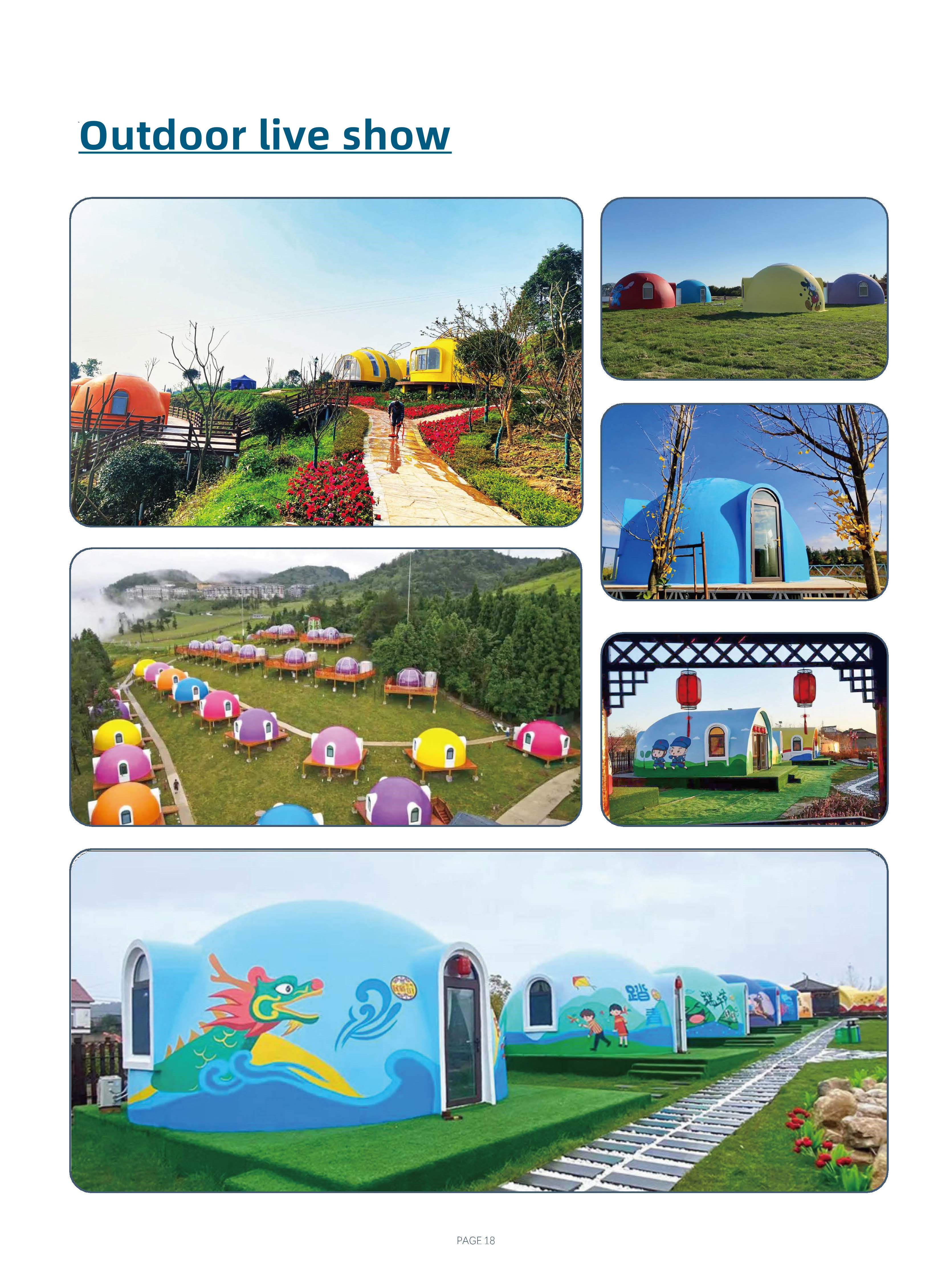 Warm In Winter And Cool In Summer Prefabricated Polystyrene Foam Eps Dome House Sound Proof Waterfront Luxury Home Cabin