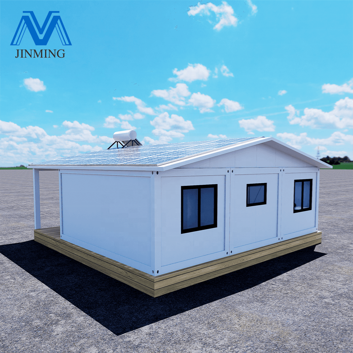 easy assemble Tiny prefab modern Houses flat pack living villa 2 3 bedroom container home with bathroom kitchen solar panels