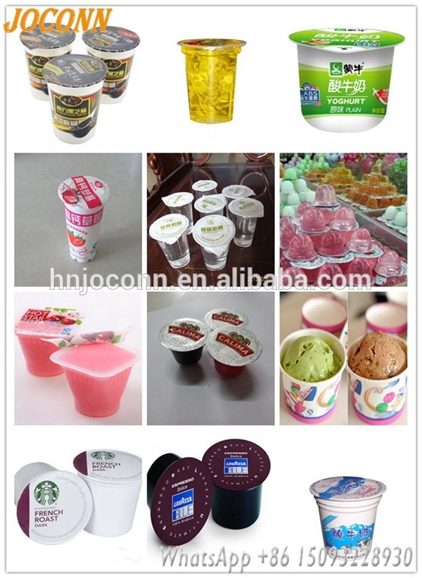 jelly/pudding cup filling sealing machine/small  bubble tea cup filler packaging machine /plastic yogurt  filler sealer