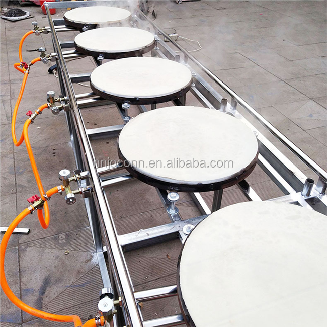 customizing size hand push dosa baking machine/ thin tortilla pancake bread machine /enjera making machine with best price