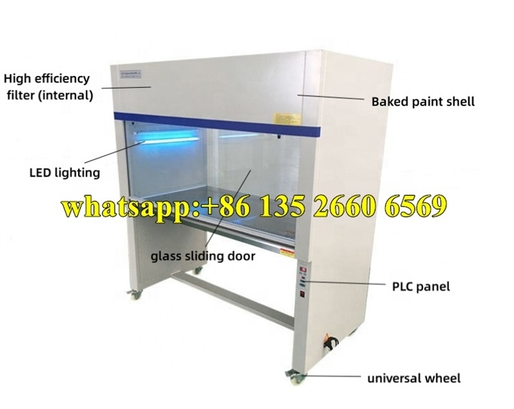 Clean room work bench vertical stainless steel laminar flow hood air flow cabinet laminar clean bench for lab hospital