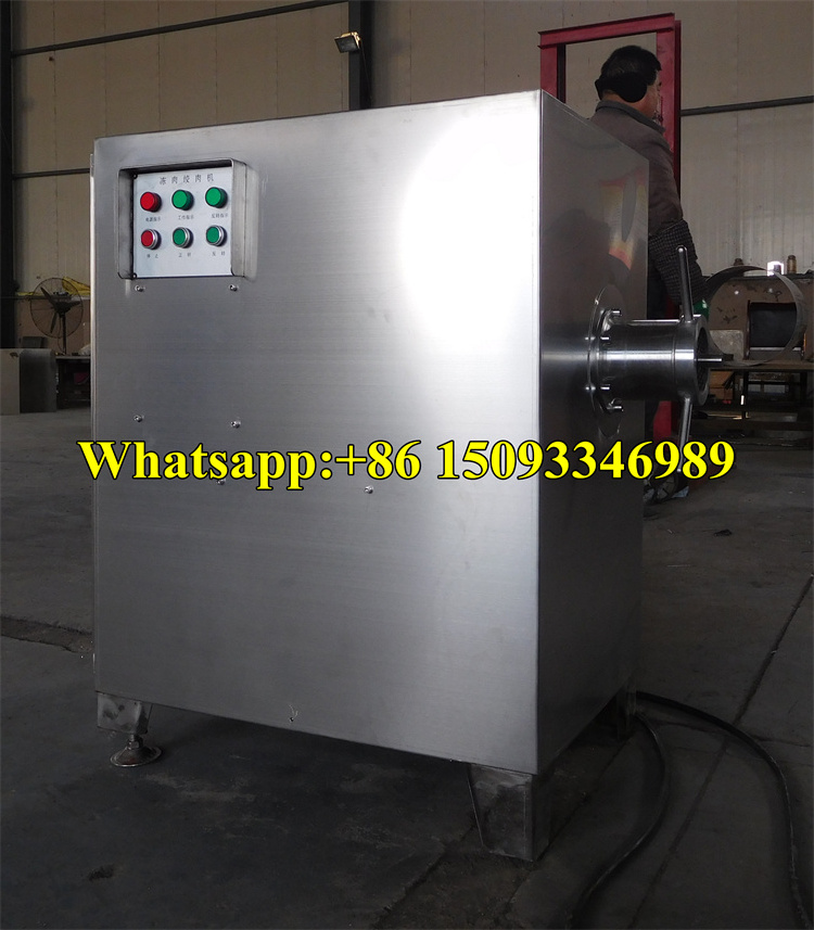 Professional meat and bone grinder/frozen poultry mincing grinding machine/frozen pork beef mutton meat crusher chopper machine